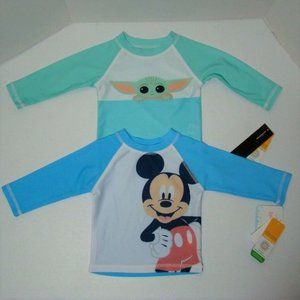 Infant Boy 6/9 Months Bundle Tee's Baby Yoda & Disney's Mickey Mouse